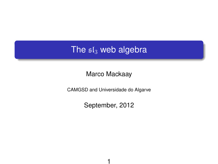 the sl 3 web algebra