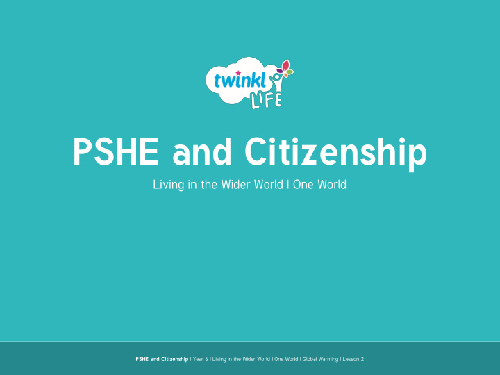 pshe and citizenship