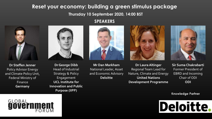 reset your economy building a green stimulus package