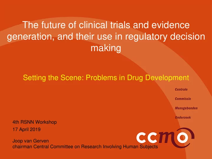 the future of clinical trials and evidence generation and