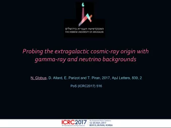 Probing  the  extragalactic  cosmic-ray  origin  with    gamma-ray