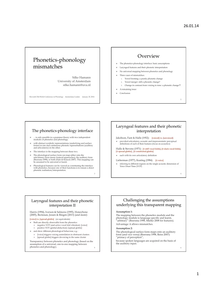 phonetics phonology