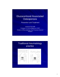 glucocorticoid associated osteoporosis