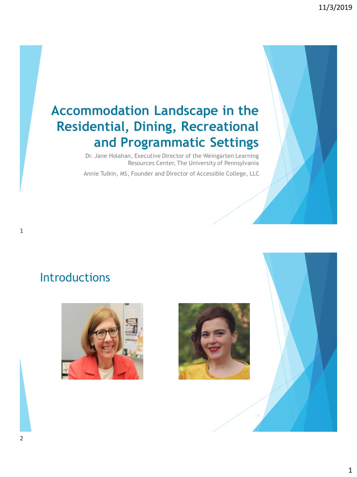 accommodation landscape in the