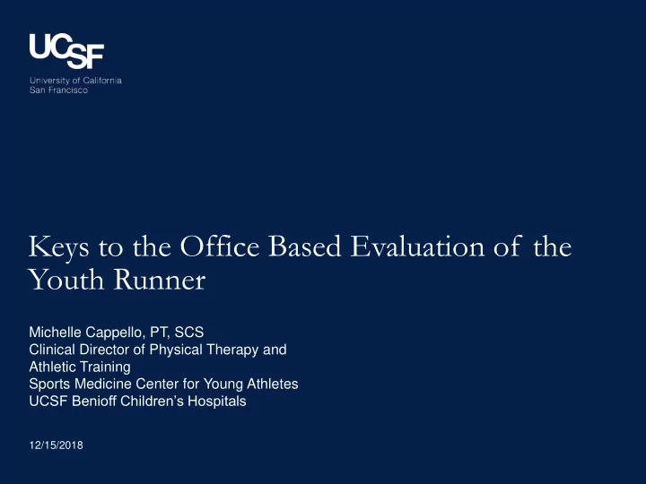 youth runner