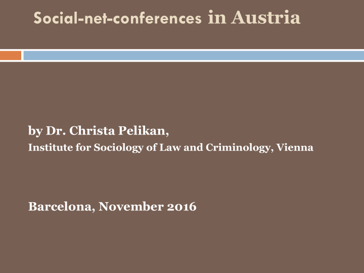 social net conferences in austria