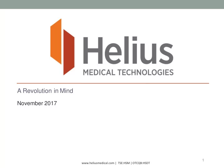 a revolution in mind