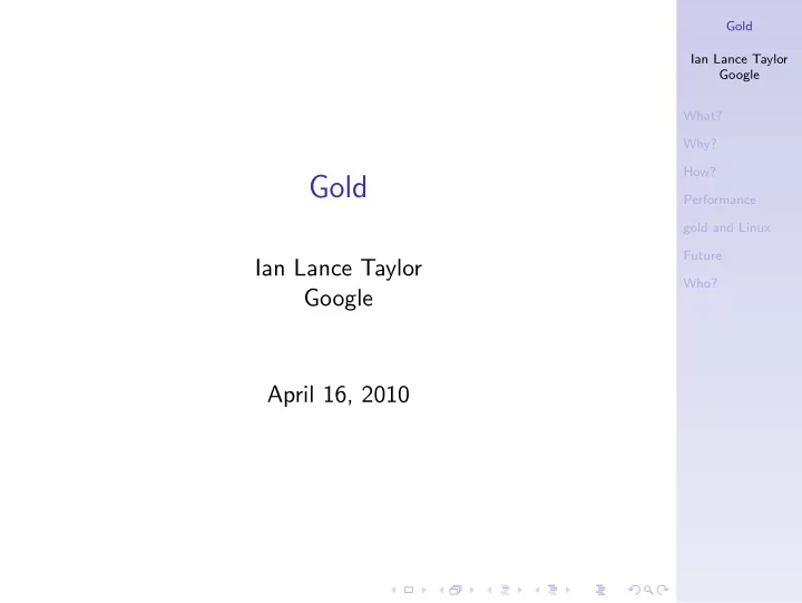 gold