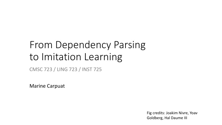 from dependency parsing