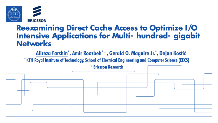 reex amining direct cache access to optimize i o