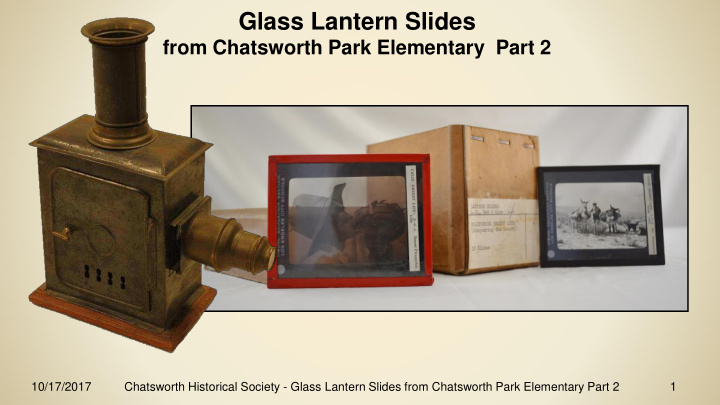 glass lantern slides