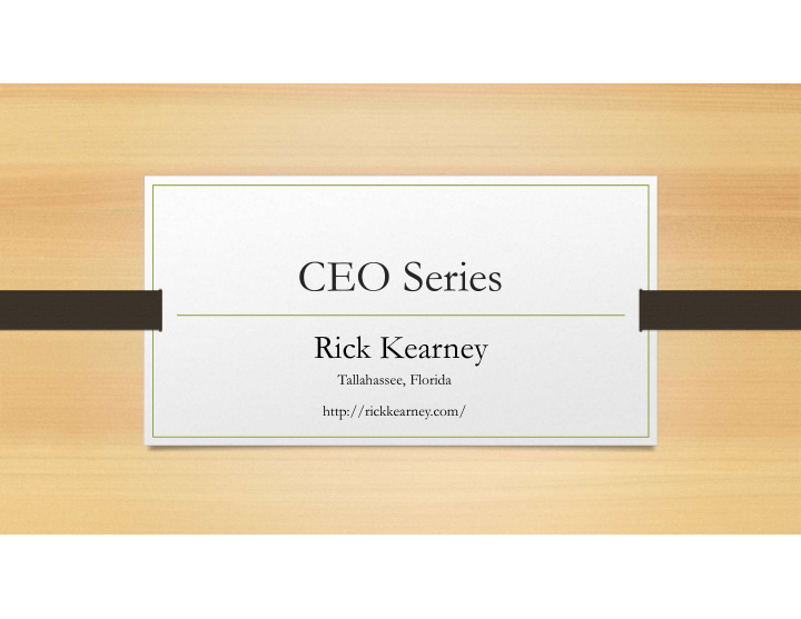 ceo series