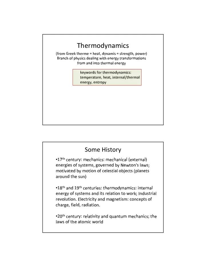 thermodynamics