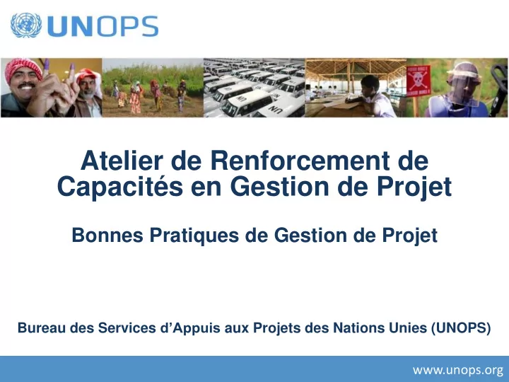 atelier de renforcement de capacit s en gestion de projet