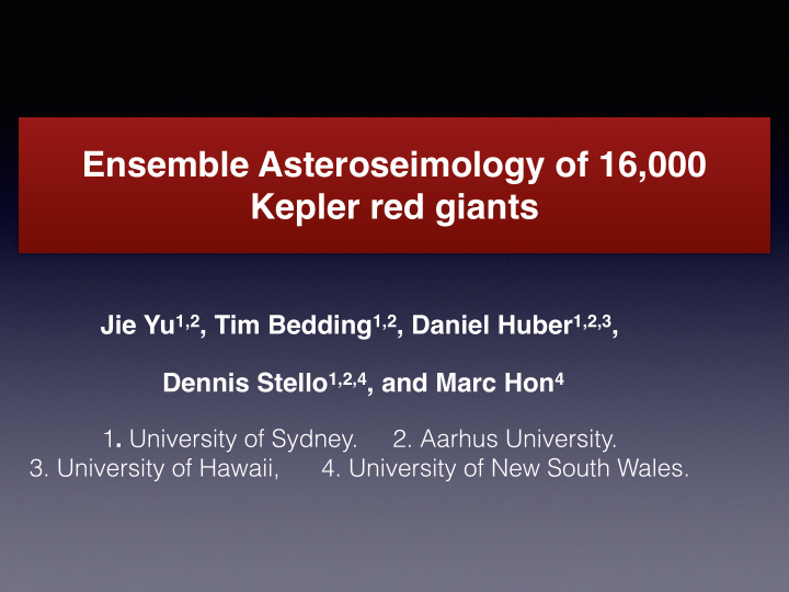 ensemble asteroseimology of 16 000 kepler red giants