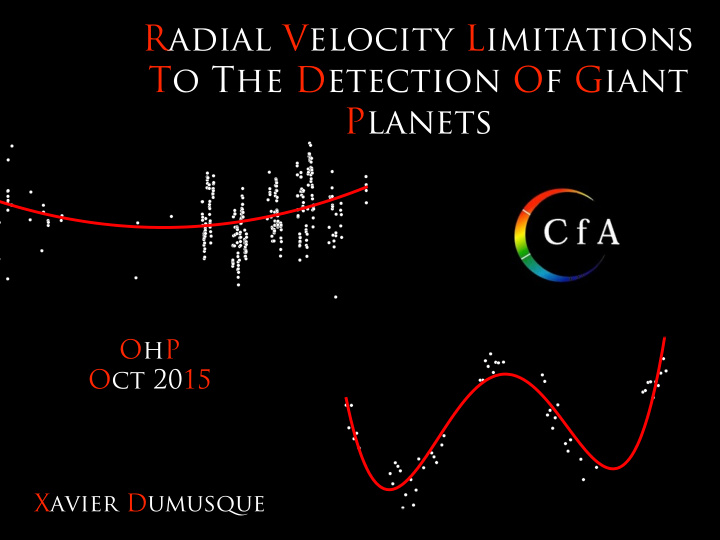 radial velocity limitations to the detection of giant
