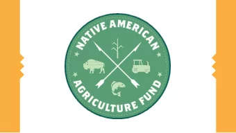 Native American Agriculture Fund (NAAF)  Agricultural Census Webinar  States of Interest  States