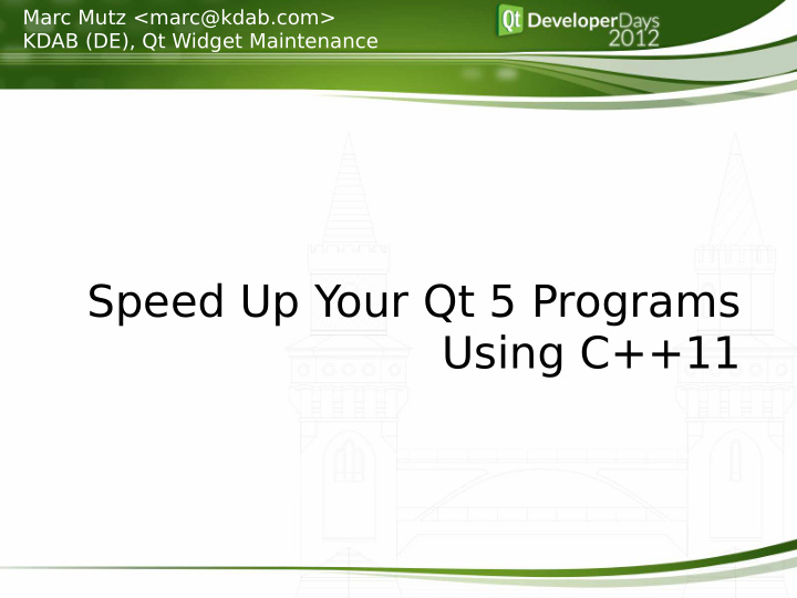 speed up your qt 5 programs using c 11