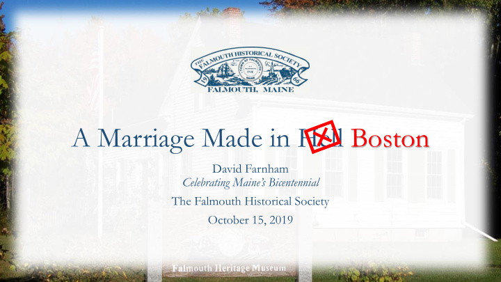 a marriage made in hell boston