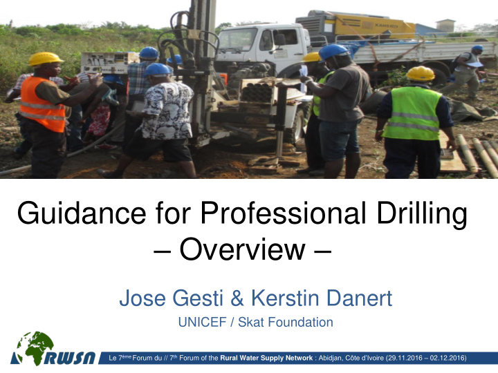 guidance for professional drilling