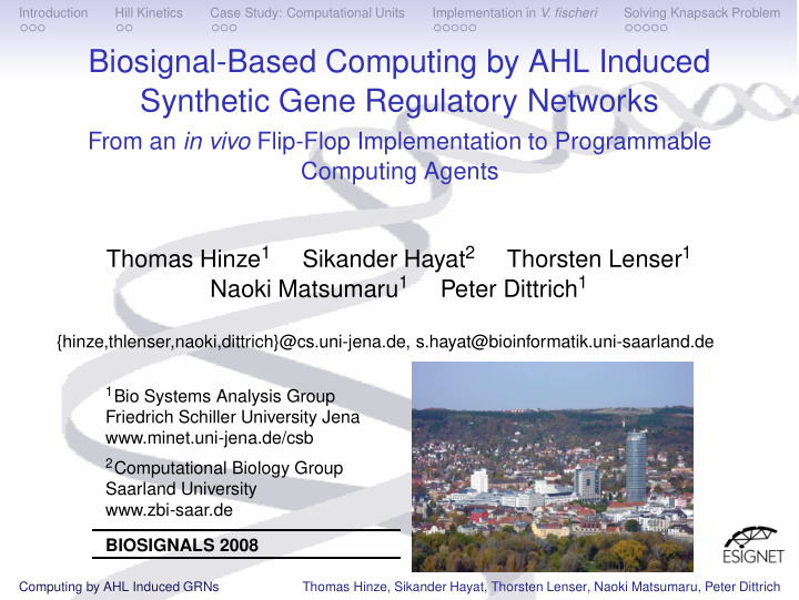 biosignal based computing by ahl induced synthetic gene
