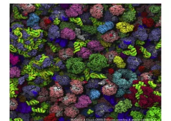 McGuffee &amp; Elcock (2010) Diffusion, crowding &amp; protein stability in a  Macromolecular