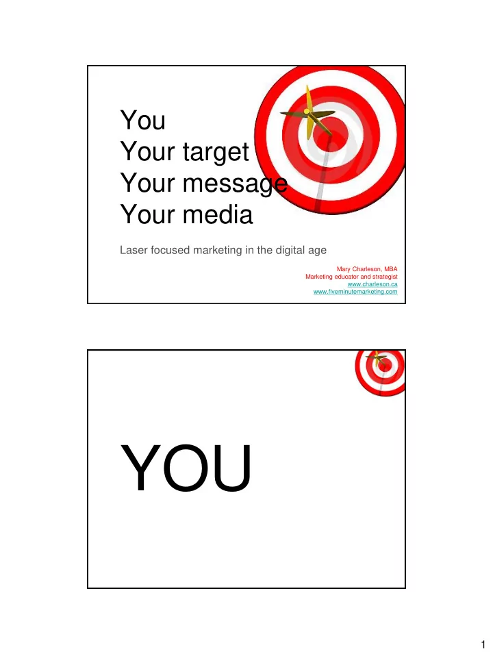 you