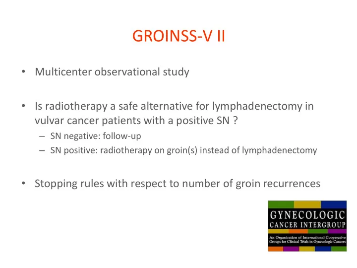 groinss v ii
