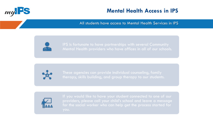 mental health access in ips