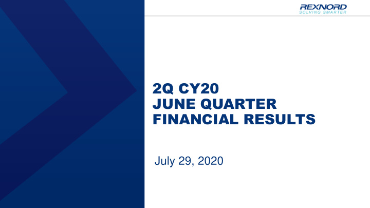 june quarter