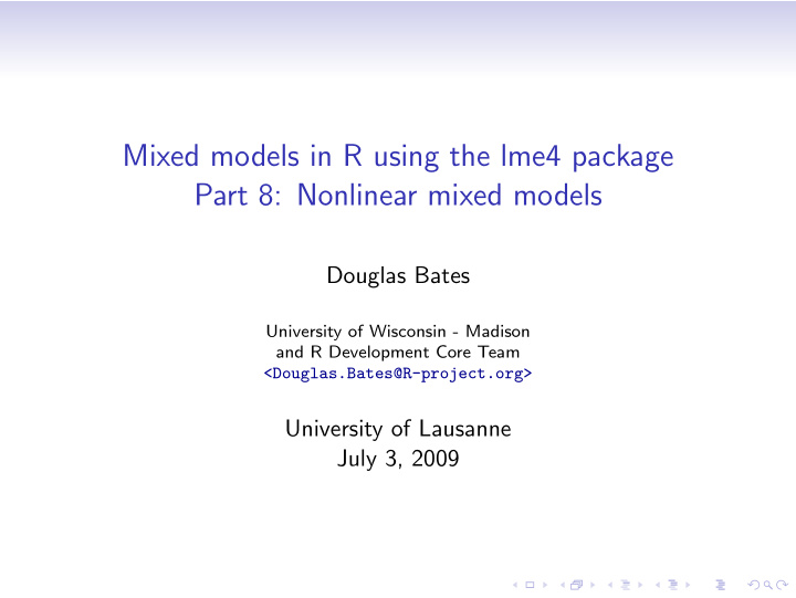 mixed models in r using the lme4 package part 8 nonlinear