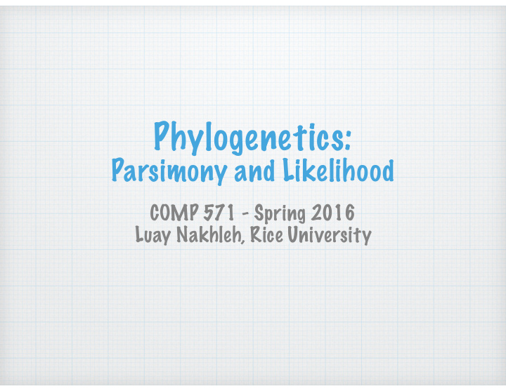 phylogenetics