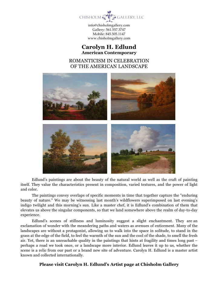 carolyn h edlund