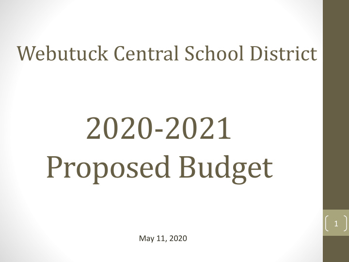 proposed budget