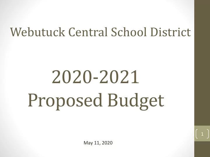 proposed budget