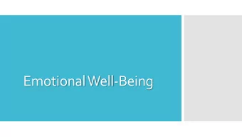 Emotional Well-Being  What Defines  Optimal  Mental  Health?  Healthy functioning is when one