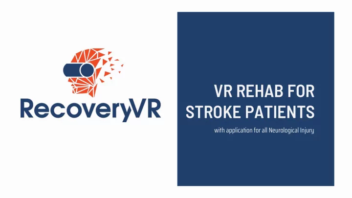 vr rehab for