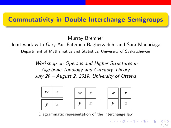 commutativity in double interchange semigroups