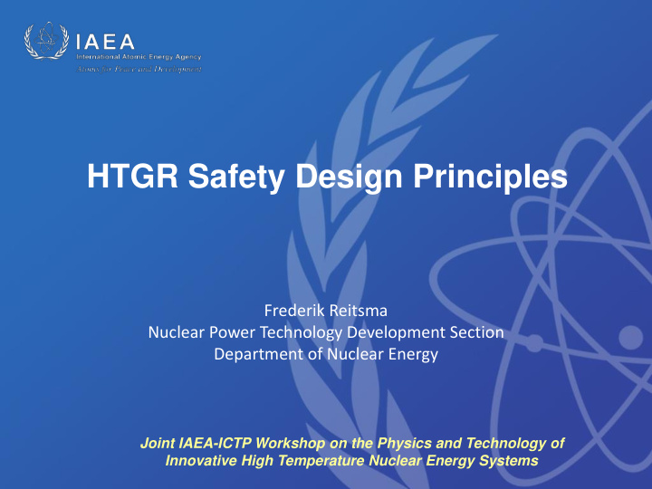 htgr safety design principles