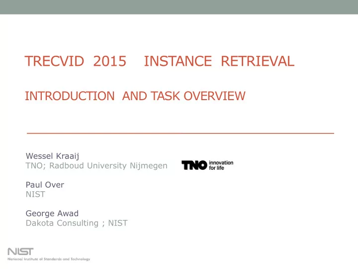 trecvid 2015 instance retrieval