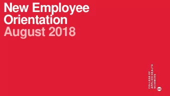 Orientation  August 2018  Welcome  Bo Fernhall  Dean and Professor  UIC College of Applied Health