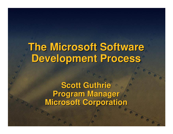 the microsoft software the microsoft software development