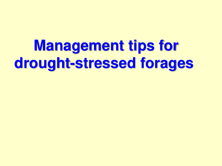 management tips for