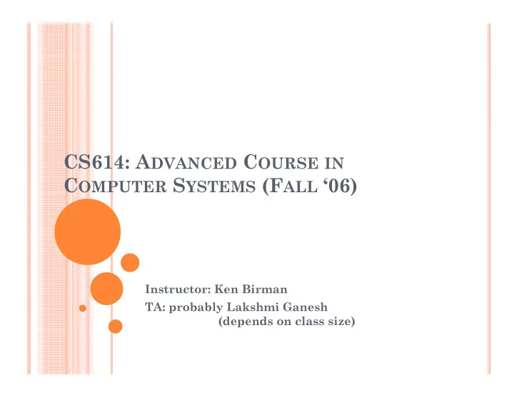 c omputer s ystems f all 06