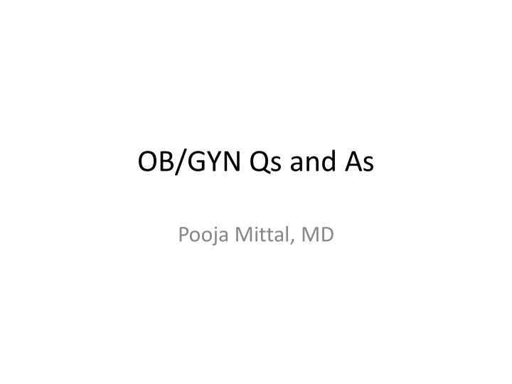 ob gyn qs and as