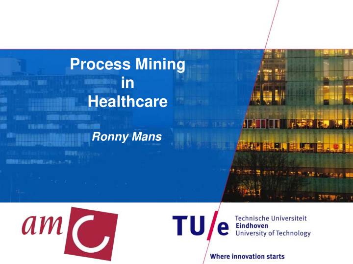 process mining in healthcare