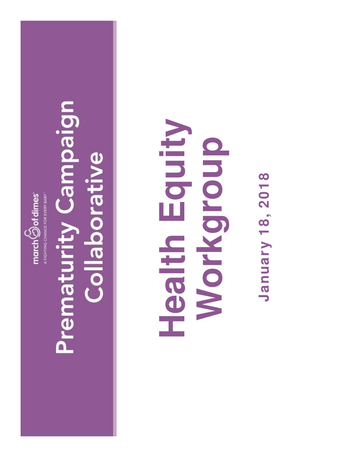health equity workgroup
