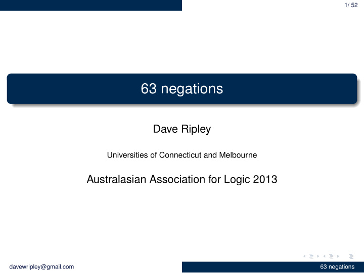 63 negations