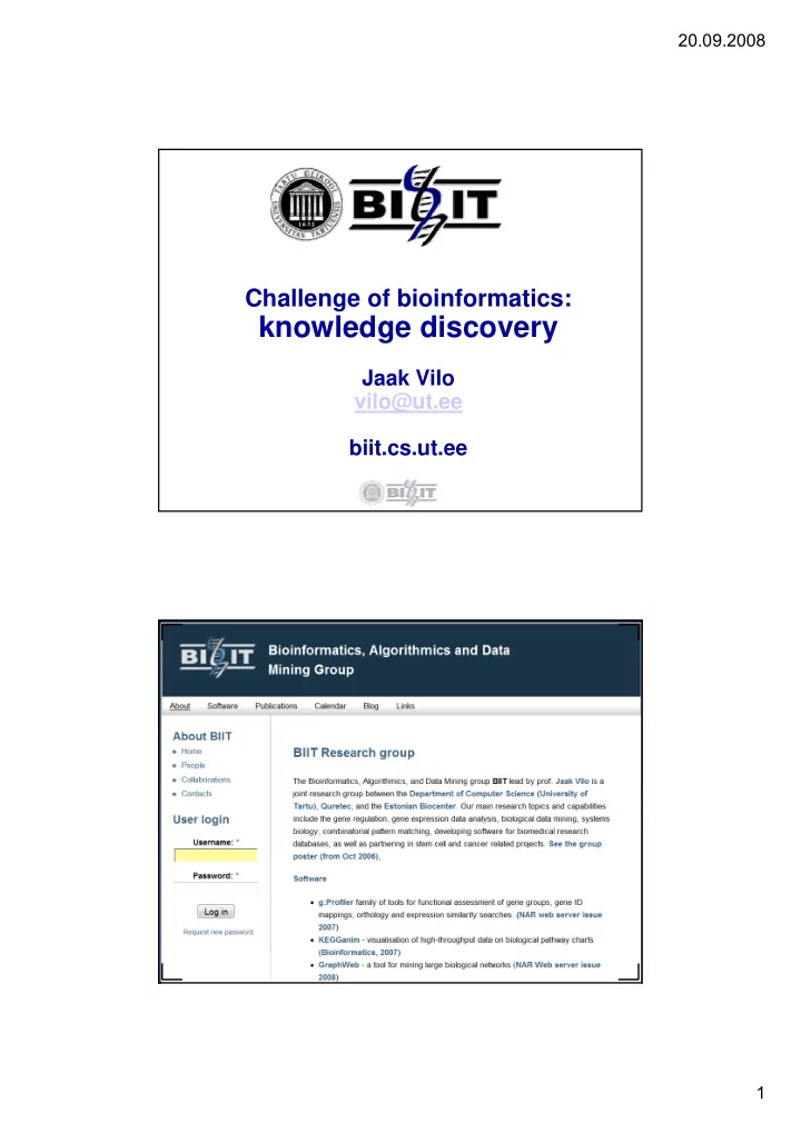 knowledge discovery
