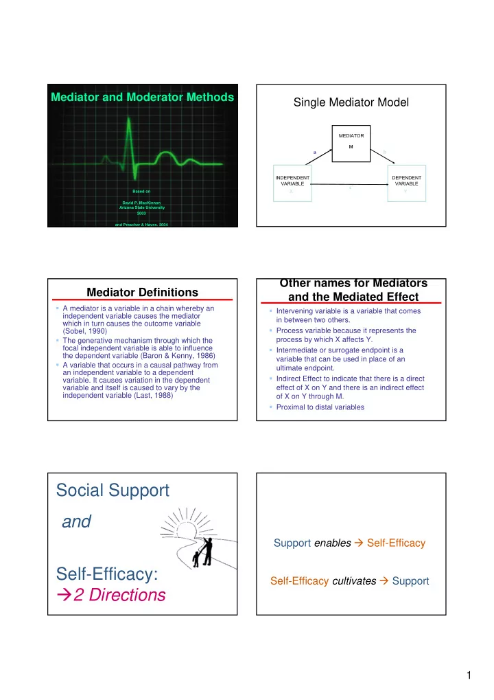 social support and
